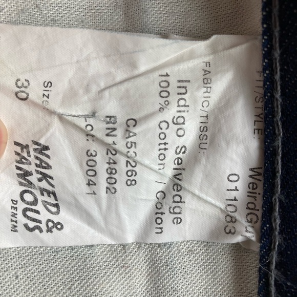 Naked & Famous Selvedge jeans - Picture 5 of 5